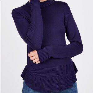 Octavia Plum Peplum Top (S)